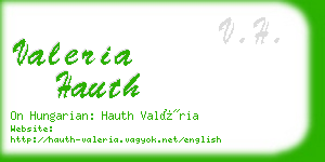 valeria hauth business card